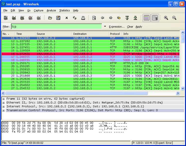 Wireshark Filter Bar